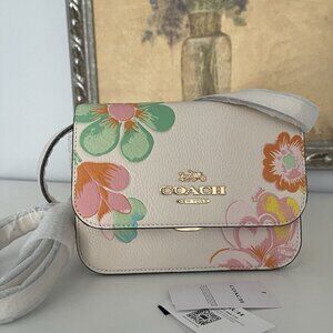NWT Coach Mini Brynn Crossbody With Dreamy Land/Mystical Floral Print C8324